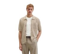 Marc O'Polo Regular Fit Freizeithemd aus Baumwoll-Leinen-Mix in Offwhite, Größe M