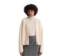 Cardigan MARC O'POLO "aus Schurwolle-Alpakawolle-Mix", Damen, Gr. M, light oat, Obermaterial: 49% Schurwolle, 25% Alpaka, 24% Polyamid, 2% Elasthan, unifarben, loose fit, Rundhals, Strickjacken (85536