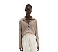 Cardigan MARC O'POLO "aus Schurwolle-Kaschmir-Mix", Damen, Gr. M, beige (earthy taupe), Obermaterial: 95% Schurwolle, 5% Kaschmir, unifarben, regular fit, Rippbündchen, Strickjacken (61990251-M) earth