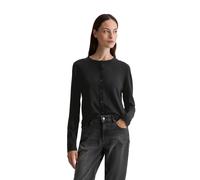 Cardigan MARC O'POLO "aus Schurwolle-Viskose-Mix", Damen, Gr. XXS, schwarz, Obermaterial: 50% Schurwolle, 33% Viskose, 17% Polyamid, unifarben, slim fit, Rundhals, Rippbündchen, Strickjacken (85638966