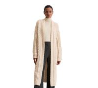 Cardigan MARC O'POLO "aus softem Alpakawolle-Mix", Damen, Gr. L, beige (light oat), Obermaterial: 44% Alpaka, 32% Baumwolle, 13% Polyamid, 11% Schurwolle, unifarben, oversize, V-Ausschnitt, Rippbündch