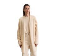 Cardigan MARC O'POLO "aus weichem Schurwolle-Mix", Damen, Gr. M, light oat, Obermaterial: 49% Schurwolle, 25% Alpaka, 24% Polyamid, 2% Elasthan, unifarben, relaxed fit, V-Ausschnitt, Rippbündchen, Str