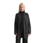Cardigan MARC O'POLO "aus weichem Schurwolle-Mix", Damen, Gr. S, dunkelgrau melange, Obermaterial: 49% Schurwolle, 25% Alpaka, 24% Polyamid, 2% Elasthan, unifarben, relaxed fit, V-Ausschnitt, Rippbünd