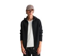 Cardigan MARC O'POLO DENIM "aus Bio-Baumwoll-Mix", Herren, Gr. XL, schwarz, Obermaterial: 84% Baumwolle, 16% Polyamid, unifarben, regular fit, Rippbündchen, Strickjacken (70353429-XL) schwarz