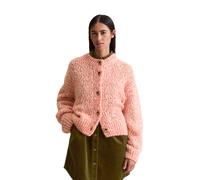 Cardigan MARC O'POLO DENIM "aus Schurwolle-Alpakawolle-Mix", Damen, Gr. XL, light pink, Obermaterial: 72% Schurwolle, 22% Polyamid, 6% Alpaka, unifarben, relaxed fit, Strickjacken (68506709-XL) light 