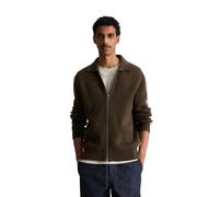 Cardigan MARC O'POLO DENIM "aus schwerem Bio-Baumwoll-Strick", Herren, Gr. L, chocolate braun, Obermaterial: 100% Baumwolle, unifarben, relaxed fit, Strickjacken (25970467-L) chocolate braun