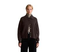 Cardigan MARC O'POLO DENIM "mit weicher Haptik", Damen, Gr. XS, espresso braun, Obermaterial: 100% Schurwolle, unifarben, regular fit, Rippbündchen, Strickjacken (64982003-XS) espresso braun