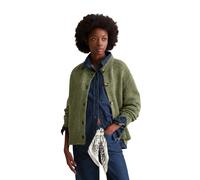 Marc O'Polo Denim Relaxed Fit Strickjacke aus Schurwoll-Mix in Khaki, Größe L