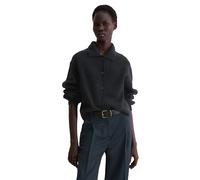 Cardigan MARC O'POLO "relaxed aus weichem Wolle-Mix", Damen, Gr. S, deep night blau, Strick, Obermaterial: 80% Schurwolle, 20% Polyamid, relaxed fit, Rippbündchen, Strickjacken (83860251-S) deep night