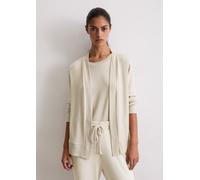 Cardigan MARC O'POLO "Soft Knit", Damen, Gr. S, edles graubeige, Strick, Obermaterial: 95% Modal, 5% Elasthan, bequem hüftlang, ohne Ausschnitt, Strickjacken, Langarm, ohne Verschluß, Feinstrick (6589