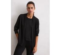 Cardigan MARC O'POLO "Soft Knit", Damen, Gr. XL, schwarz, Strick, Obermaterial: 95% Modal, 5% Elasthan, bequem hüftlang, ohne Ausschnitt, Strickjacken, Langarm, ohne Verschluß, Feinstrick (75607928-XL