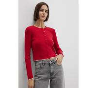 Cardigan MAVI "BUTTON FRONT CARDIGAN", Damen, Gr. S, weiß, neutral, 53% Viskose, 30% Polyester, 17% Polyamid, normal, ohne Ausschnitt, Strickjacken (33454568-S) weiß, neutral