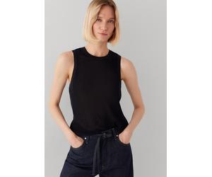 Cardigan MAVI "NONSLEEVE TRICOT", Damen, Gr. M, schwarz, 64% Viskose, 36% Polyamid, normal, ohne Ausschnitt, Strickjacken (62332022-M) schwarz