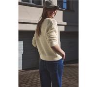 Cardigan STREET ONE STUDIO, Herren, Gr. 46, soft beige, Web, 60% Baumwolle, 40% Polyacryl, unifarben, comfort fit normal, Rundhals, Rippbündchen, Strickjacken, Grobstrick (61938724-46) soft beige