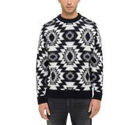 Cardigan MUSTANG "Herren Style Bloomfield", Herren, Gr. M, navy, Strick, 60% Polyacryl, 29% Polyester, 11% Wolle, regular fit, Rundhals, Strickjacken Cardigan (95469933-M)