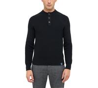 Cardigan MUSTANG "Herren Style Eastport", Herren, Gr. XL, schwarz, Strick, 60% Baumwolle, 40% Polyamid, regular fit, Strickjacken Cardigan (97516617-XL)