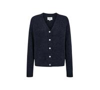 Cardigan NÜMPH "Nümph Cardigan NURIETTE", Damen, Gr. M/L, schwarz sapphire, Obermaterial: 32% Alpaka, 32% Wolle, 30% Polyamid, 6% Elasthan, Strickjacken (31330249-L) schwarz sapphire