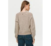 Cardigan NÜMPH "Nümph Cardigan NURIETTE", Damen, Gr. M/L, taupe gray, Obermaterial: 32% Alpaka, 32% Wolle, 30% Polyamid, 6% Elasthan, Strickjacken (19974824-L) taupe gray