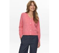 Cardigan NÜMPH "Nümph Cardigan NURIETTE", Damen, Gr. XS/S, pink lemonade, Obermaterial: 32% Alpaka, 32% Wolle, 30% Polyamid, 6% Elasthan, Strickjacken (61395122-S) pink lemonade