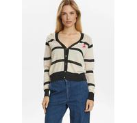 Cardigan NÜMPH "Nümph Cardigan NUSLITTA", Damen, Gr. L, ecru, Obermaterial: 73% Viskose, 13% Polyamid, 14% Metall, Strickjacken (68079348-L) ecru