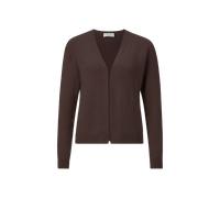 Cardigan RICHROYAL "2409 Cozy Card rec", Damen, Gr. L, schwarz chocolate, Strick, Obermaterial: 43% Polyacryl, 39% Polyamid, 15% Alpaka, 3% Elasthan, normal, V-Ausschnitt, Strickjacken (83225634-L) sc