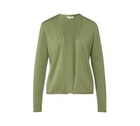 Cardigan S.OLIVER, Damen, Gr. 46, khaki, Feinstrick, Obermaterial: 50% Baumwolle, 50% Viskose, unifarben, tailliert hüftbedeckend, V-Ausschnitt, Strickjacken, ohne Verschluss und mit V-Ausschnitt (475
