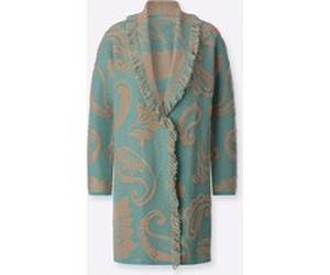 Cardigan salbei-beige-gemustert 40