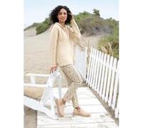 Cardigan HEINE, Damen, Gr. 40, beige (sand), 49% Polyacryl, 27% Polyester, 14% Polyamid, 6% Wolle, 4% Elasthan, unifarben, Strickjacken (43618160-40) sand