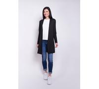 Cardigan SEIDEL MODEN, Damen, Gr. 44, schwarz, Jersey, Obermaterial: 95% Viskose, 5% Elasthan, unifarben, normal hüftbedeckend, Rundhals, abgesteppt, Strickjacken, ohne Verschluss und aus Viskose MADE
