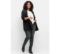 Cardigan SHEEGO BY JOE BROWNS "Große Größen" Gr. 44/46, grau (anthrazit) Damen Strickjacken (50808221-44) anthrazit