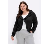 Cardigan SHEEGO BY JOE BROWNS, Damen, Gr. 48/50, schwarz, 100% Polyacryl, meliert, unifarben, Strickjacken (53117612-48) schwarz