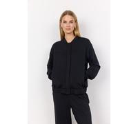 Cardigan SOYACONCEPT "SC-BANU 225", Damen, Gr. S, schwarz, Web, Obermaterial: 48% Modal, 48% Polyester, 4% Elasthan, unifarben, regular fit normal, Rundhals, Strickjacken (16556007-S) schwarz