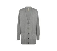 Cardigan SOYACONCEPT "Soya Concept Cardigan SC-DOLLIE 739", Damen, Gr. S, 99470 medunkel grau melange, Obermaterial: 75% Viskose, 25% Nylon, Strickjacken (68883910-S) 99470 medunkel grau melange