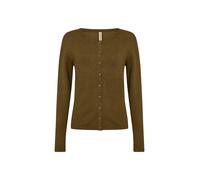 Cardigan SOYACONCEPT "Soya Concept Cardigan SC_DOLLIE", Damen, Gr. L, 97230 misty olive mel, Obermaterial: 75% Viskose, 25% Nylon, Strickjacken (30417468-L) 97230 misty olive mel