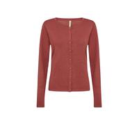 Cardigan SOYACONCEPT "Soya Concept Cardigan SC_DOLLIE", Damen, Gr. XS, 94577 mineral rot mel, Obermaterial: 75% Viskose, 25% Nylon, Strickjacken (35907334-XS) 94577 mineral rot mel