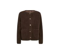Cardigan SOYACONCEPT "Soya Concept Cardigan SC-ONYX 2", Damen, Gr. XXL, braun (8694 hot fudge), Obermaterial: 100% Polyester, Strickjacken (43186332-XXL) 8694 hot fudge