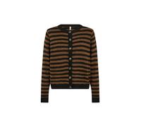 Cardigan SOYACONCEPT "Soya Concept Cardigan SC-ORLEAN", Damen, Gr. S, 9999c schwarz combi, Obermaterial: 74% Polyacryl, 24% Polyester, 2% Elasthan, Strickjacken (40463057-S) 9999c schwarz combi