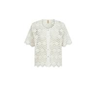 Cardigan SOYACONCEPT "Soya Concept Cardigan SC-RUSLA 3", Damen, Gr. XXL, 1100 sanftes weiß, Obermaterial: 100% Baumwolle, Strickjacken (23242306-XXL) 1100 sanftes weiß