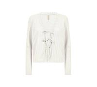 Cardigan SOYACONCEPT "Soya Concept Cardigan SC-SHONAS 3", Damen, Gr. XL, 1100 sanftes weiß, Obermaterial: 70% Baumwolle, 30% Polyester, Strickjacken (86050966-XL) 1100 sanftes weiß