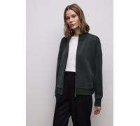 Cardigan STREET ONE, Damen, Gr. 34, schwarz, Stoff, 46% Modal, 46% Polyester, 8% Elasthan, unifarben, comfort fit normal, Rundhals, Bündchen, Strickjacken, im Silk Look (66979157-34) schwarz