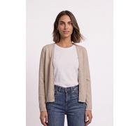 Street One Cadigan mit V-Neck und Knopfleiste Clay Sand Mel. 36