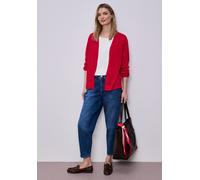 Street One Frauen Langarm Jacke in offener Passform in Rot, Gr: 36