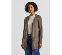 Street One Damen 2515457 Offener Cardigan, Nomad Brown Mel, 38