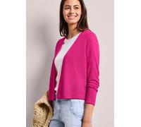 Cardigan STREET ONE, Damen, Gr. 38, magenta dream, Stoff, 60% Viskose, 40% Polyester, unifarben, normal normal, ohne Ausschnitt, abgesteppt, Strickjacken, Feinstrick (58567949-38) magenta dream