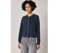 Cardigan STREET ONE, Damen, Gr. 38, shadowed navy, Stoff, 46% Modal, 46% Polyester, 8% Elasthan, unifarben, normal normal, Rundhals, Bündchen, Strickjacken, aus elastischem Materialmix (17989040-38) s