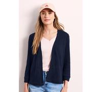 Cardigan STREET ONE, Herren, Gr. 38, shadowed navy, Stoff, 49% Polyester, 41% Baumwolle, 10% Viskose, unifarben, normal normal, ohne Ausschnitt, Bündchen, Strickjacken, aus elastischem Materialmix (84