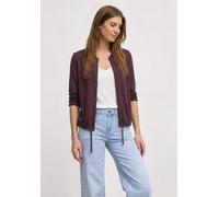 Cardigan STREET ONE, Damen, Gr. 44, rustic rouge, Stoff, 80% Polyester, 20% Viskose, unifarben, normal normal, hoch geschlossener Ausschnitt, abgesteppt, Strickjacken, in Unifarbe (62435911-44) rustic