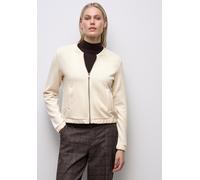 Cardigan STREET ONE, Damen, Gr. 46, soft beige, Stoff, 46% Modal, 46% Polyester, 8% Elasthan, unifarben, normal normal, Rundhals, elastischer Bund, Strickjacken, im Silk Look (52448212-46) soft beige