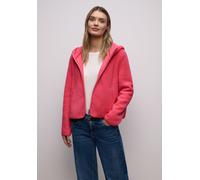 Street One Frauen Teddy-Jacke mit Kapuze in Pink, Gr: 46