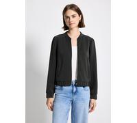 Cardigan STREET ONE STUDIO, Damen, Gr. 46, grau (industrial grau), Stoff, 46% Modal, 46% Polyester, 8% Elasthan, unifarben, normal normal, Rundhals, elastischer Bund, Strickjacken, mit Elastiksaum (14